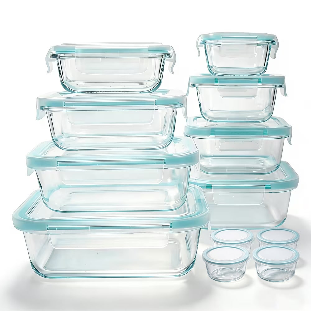 Meal Prep Oven Safe Containers - Contenitori in vetro per alimenti, set