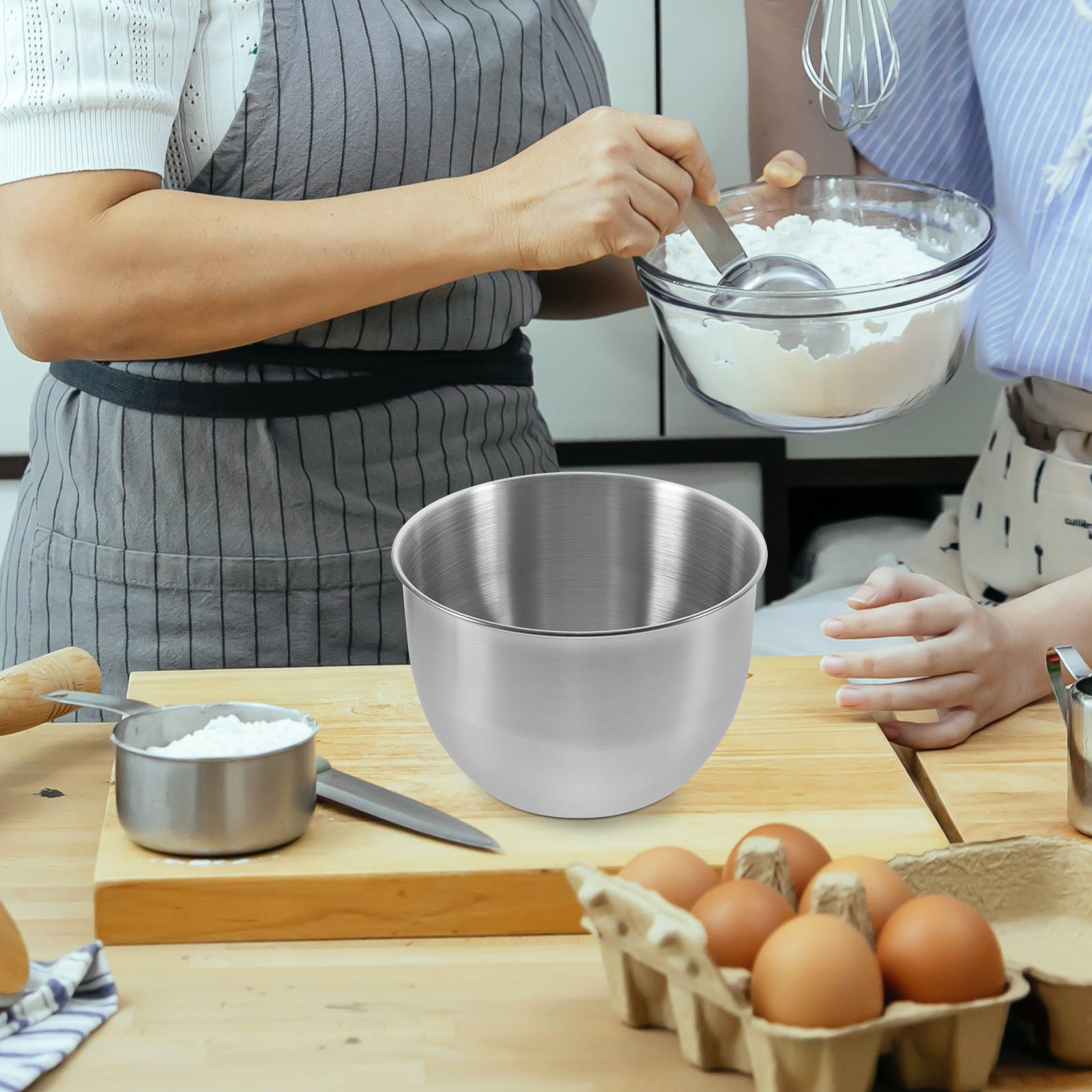 Meal Prep Kitchen - Ciotola Profonda in Acciaio Inossidabile, Ciotola