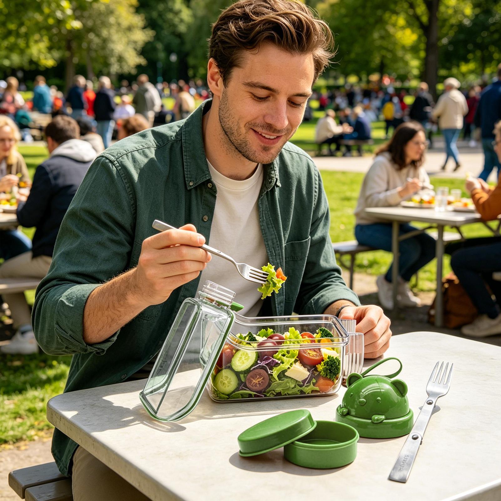 Contenitore per insalata trasp - Meal Prep Jar Salad recensione e prezzo