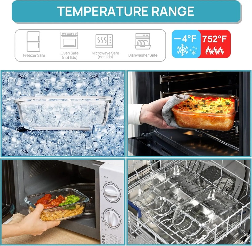 Set di 18 Contenitori in Vetro - Meal Prep Oven Safe Containers recensione e prezzo