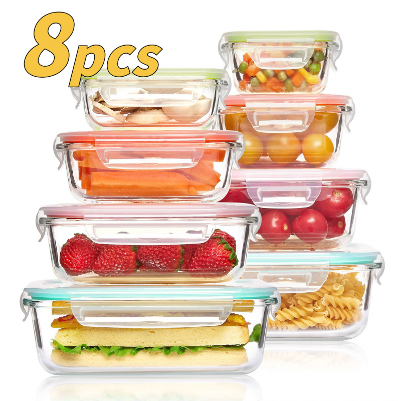Set di 8 Contenitori in Vetro  - Meal Prep Oven Safe Containers recensione e prezzo