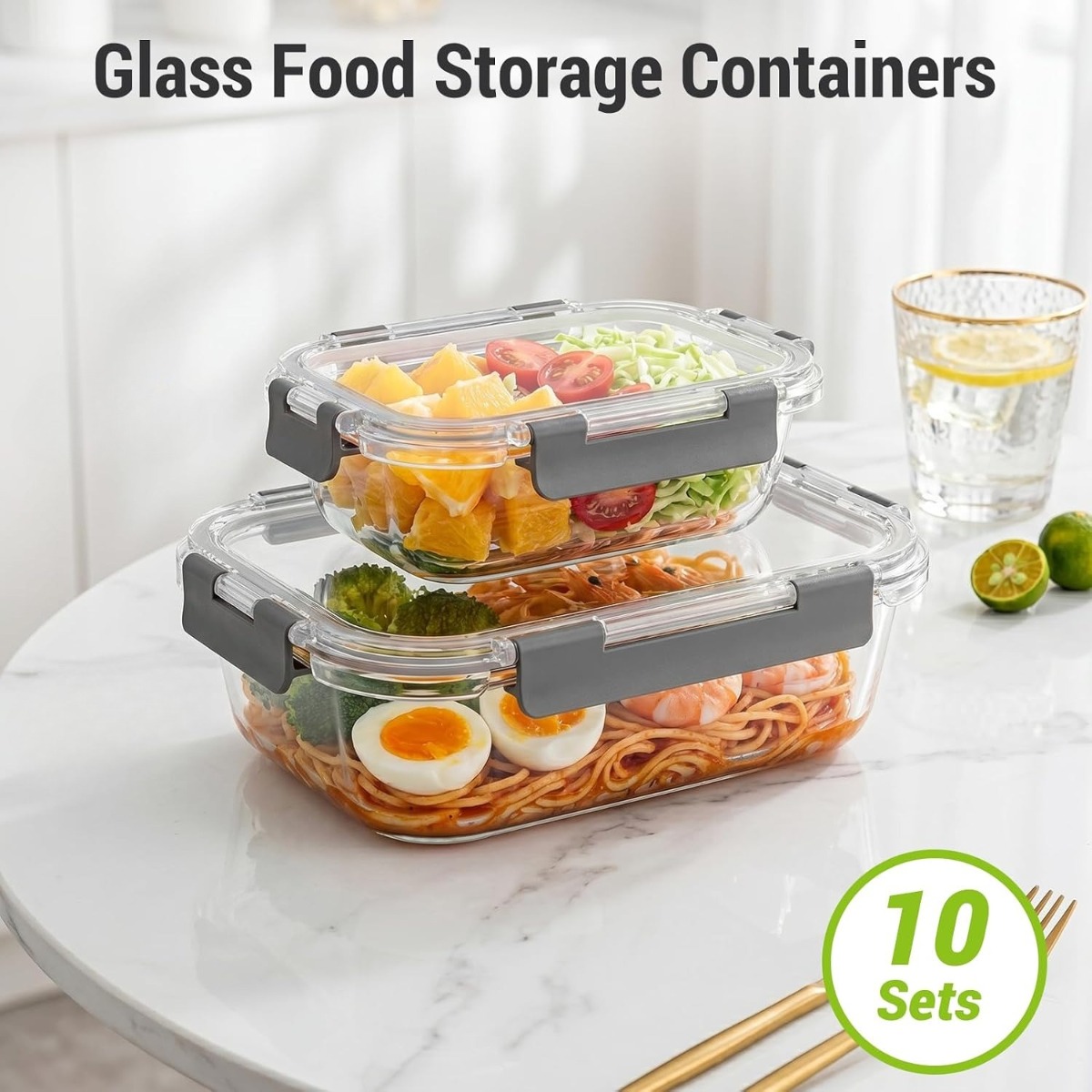 10 Set di Contenitori in Vetro - Meal Prep Oven Safe Containers recensione e prezzo