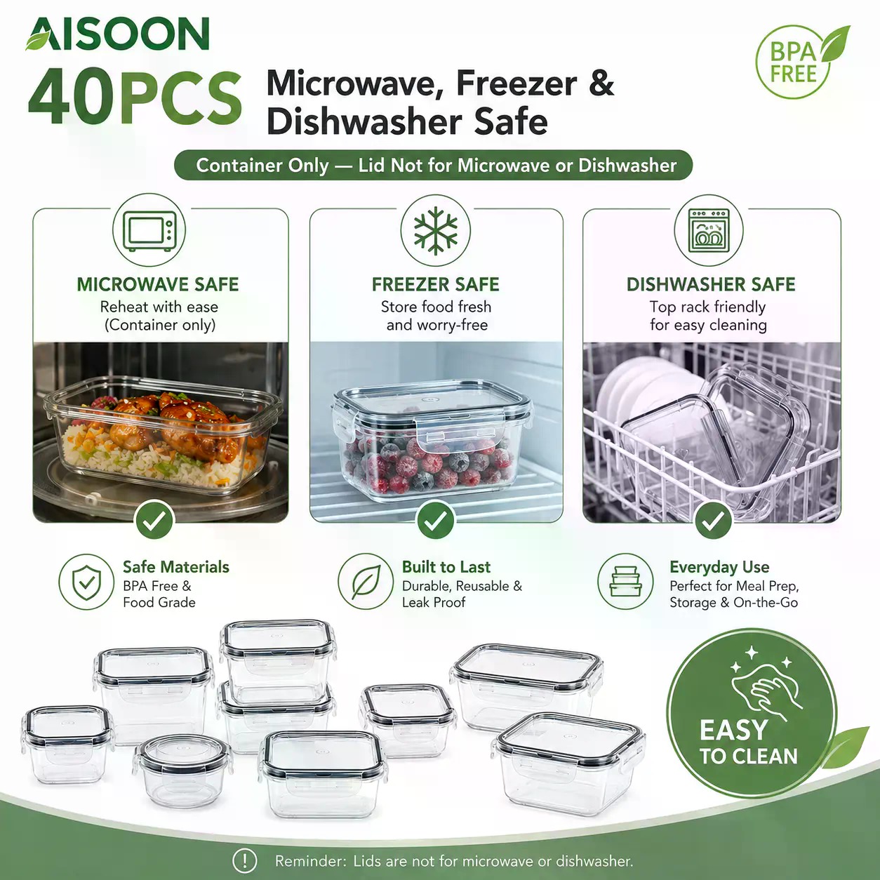 Set di 40 Contenitori per Alim - Meal Prep Kitchen recensione e prezzo